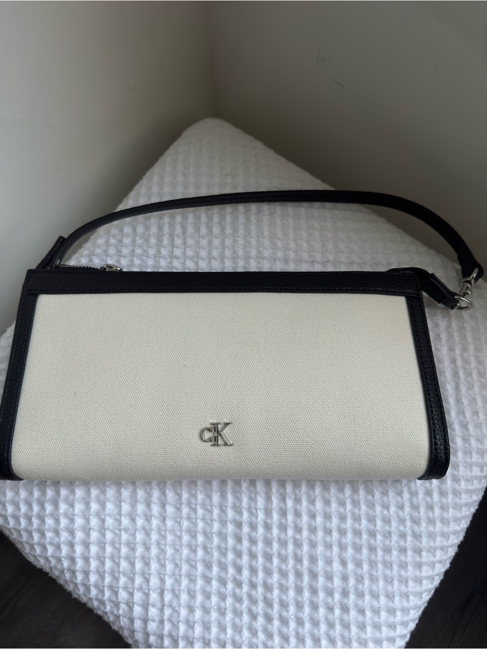 Calvin Klein Canvas Convertible Shoulder Bag